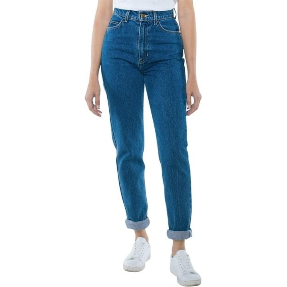 American Apparel Women's High-Waist Jean, Medium Wash